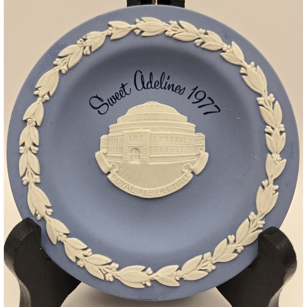 Vintage 4" Plate Wedgwood Blue Jasperware Sweet Adelines Royal Albert Hall Engl.
